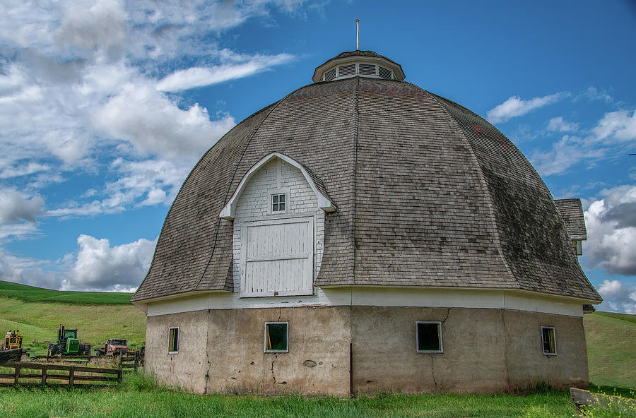 Historic Round Barn of St. John, Washington Photograph by Marcy Wielfaert