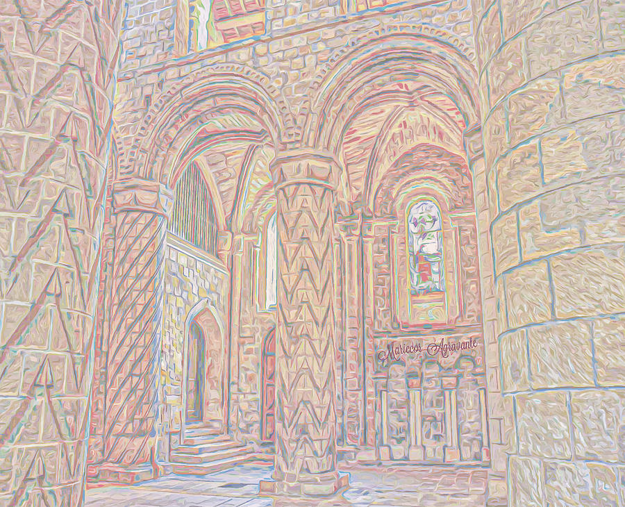 Historic Mixed Media - Historic Scotland - Dunfermline by Mariecor Agravante Historic Mixed Media - Historic Scotland - Dunfermline by Mariecor Agravante