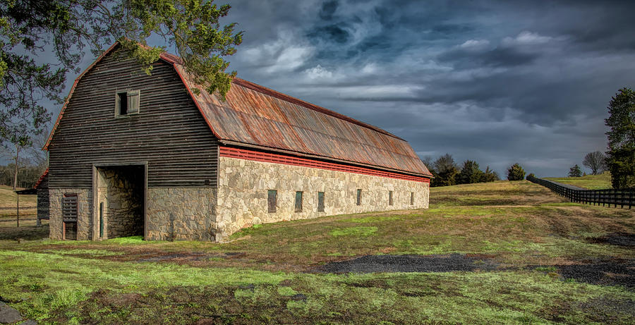Historic Stone Barn, Tennessee Photograph by Marcy Wielfaert