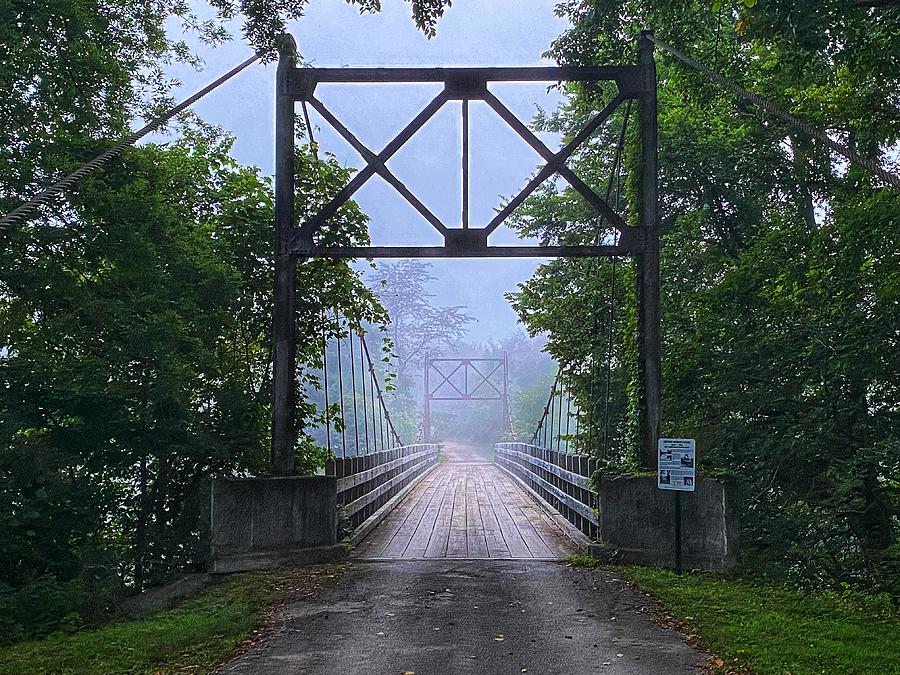 Historic Sylamore Creek Swinging Bridge Photograph by Brad Troutt