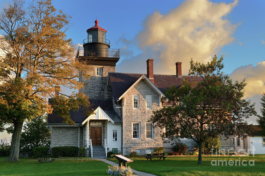 Historic Thirty Mile Point Lighthouse on Lake Ontario Photograph by Tom Schwabel