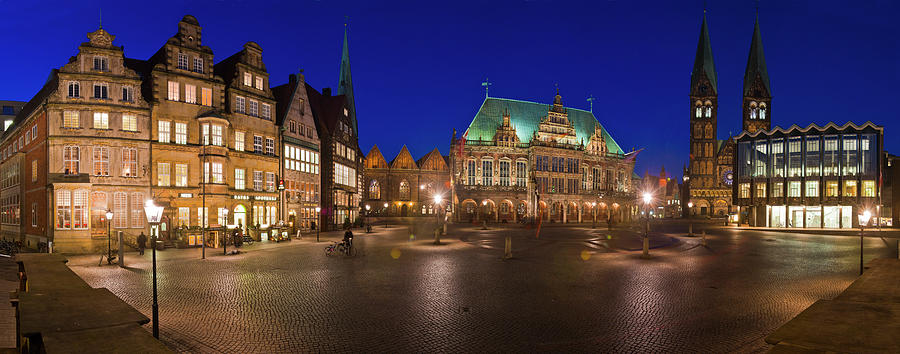 Architecture Photograph - Historic Town Hall and Market Square in Bremen, Germany by Rainer and Simone Hoffmann Architecture Photograph - Historic Town Hall and Market Square in Bremen, Germany by Rainer and Simone Hoffmann