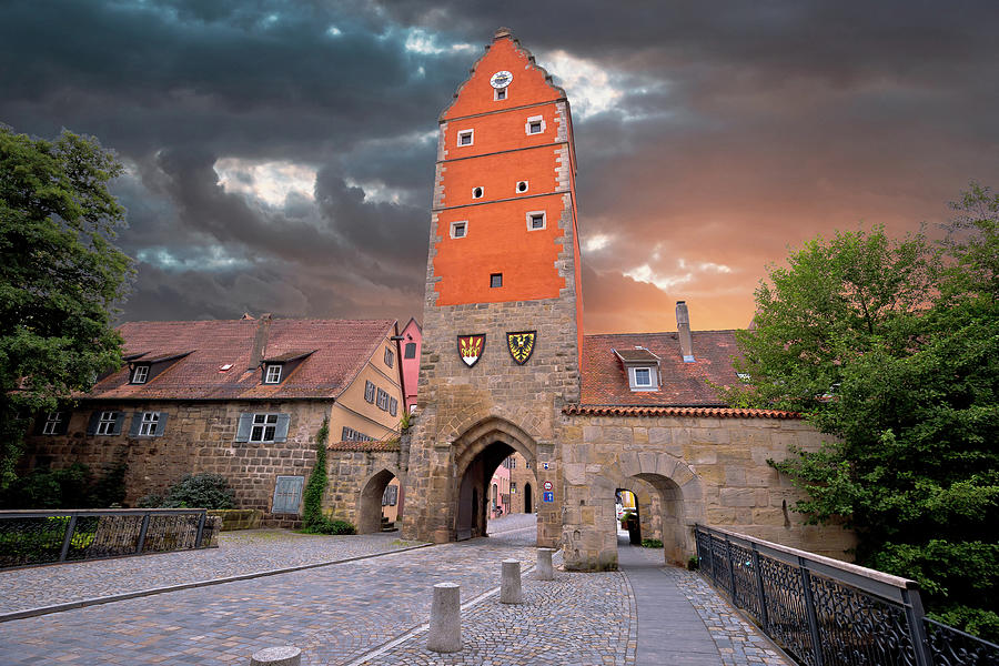 Historic Town Of Dinkelsbuhl Tower Gate View Photograph