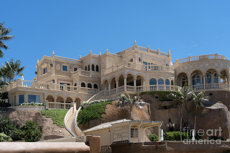 Historic Villa Pelagia Waterfront Castle La Jolla Shores CA Photograph