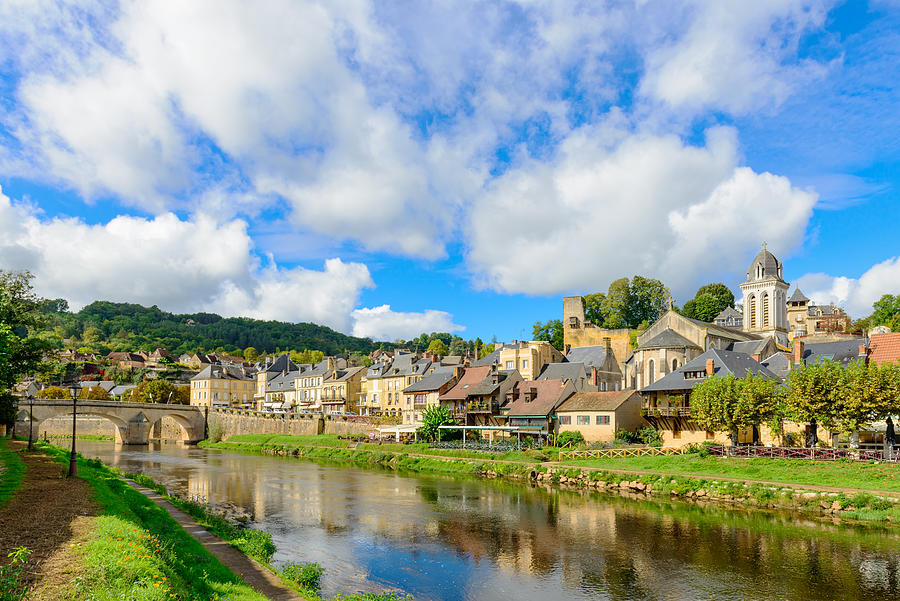 Historic village Montignac in France Photograph by Syolacan