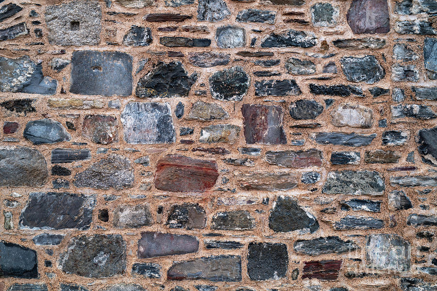 Historical Building Stone Wall Texture Photograph by Tim Gainey
