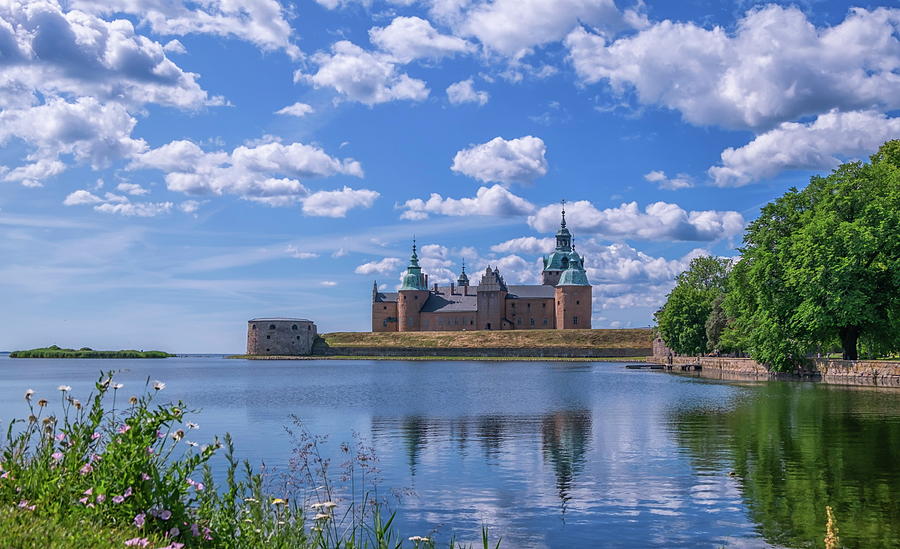 Historical castle in Kalmar by day, Sweden Photograph by Elenarts - Elena Duvernay photo