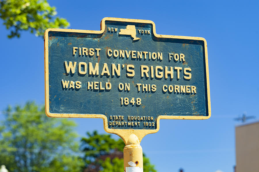 Historical Marker For The First Womens Rights Convention Held In Seneca Falls, New York Photograph by Traveler1116
