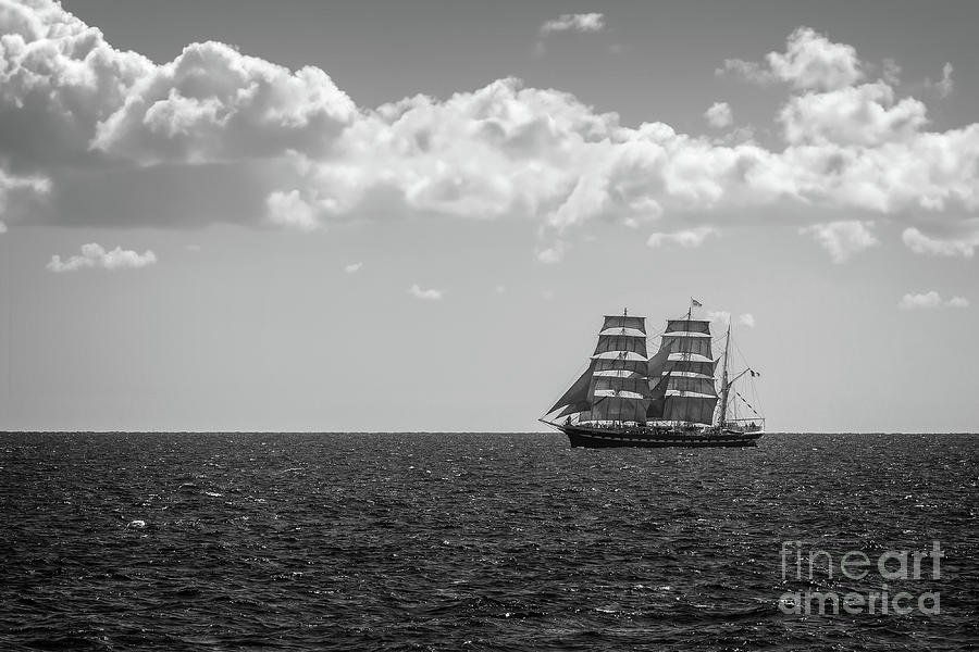 Historical tall ship Belem at sea Photograph by Delphimages Photo Creations