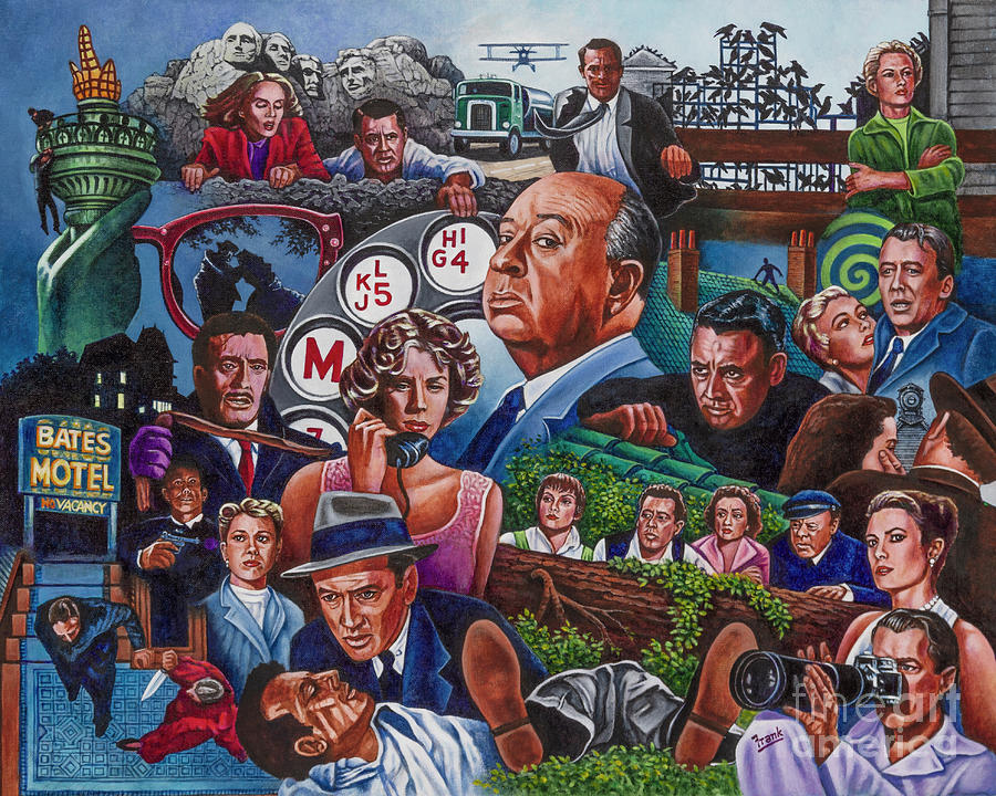 Hitchcock Painting by Michael Frank