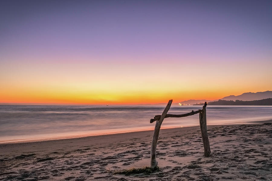 Hitching Post at Sunset Photograph by Lindsay Thomson