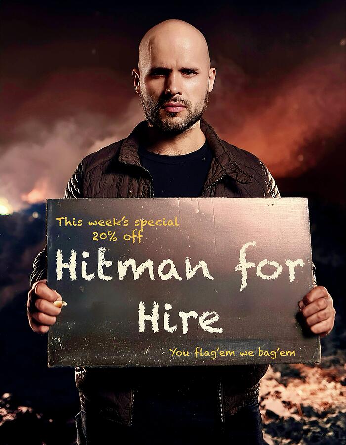 Hitman for Hire by Bob Orsillo. Edgy Conceptual Photography Print for Modern Art Collectors Photograph by Bob Orsillo