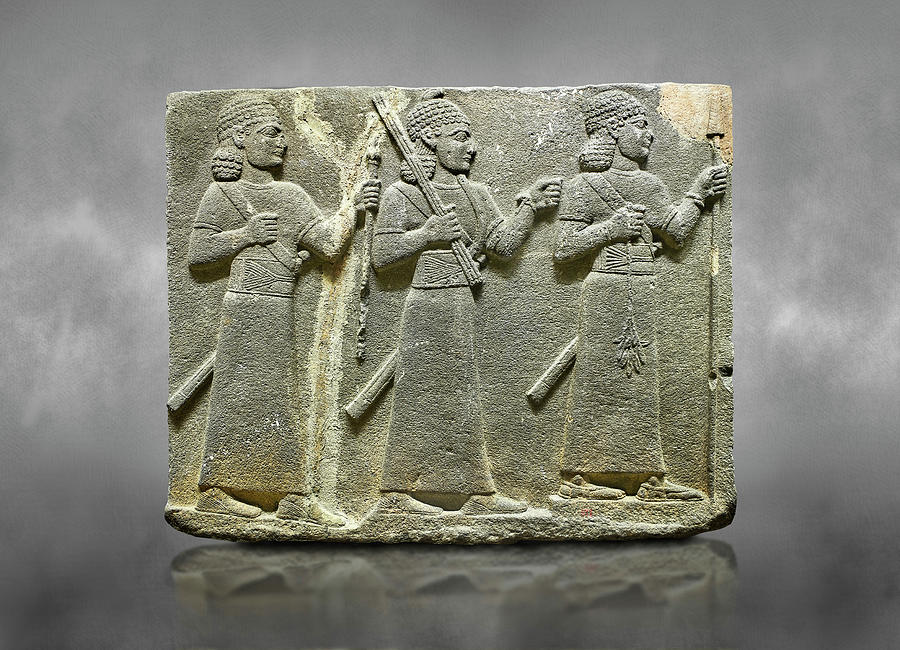Hittite relief sculpture - Karkamis - Anatolian Civilisations Museum Ankara Photograph by Paul E Williams