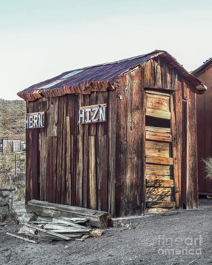 Hizn And Hern, Outhouse, California Ghost Town Photograph by Don Schimmel
