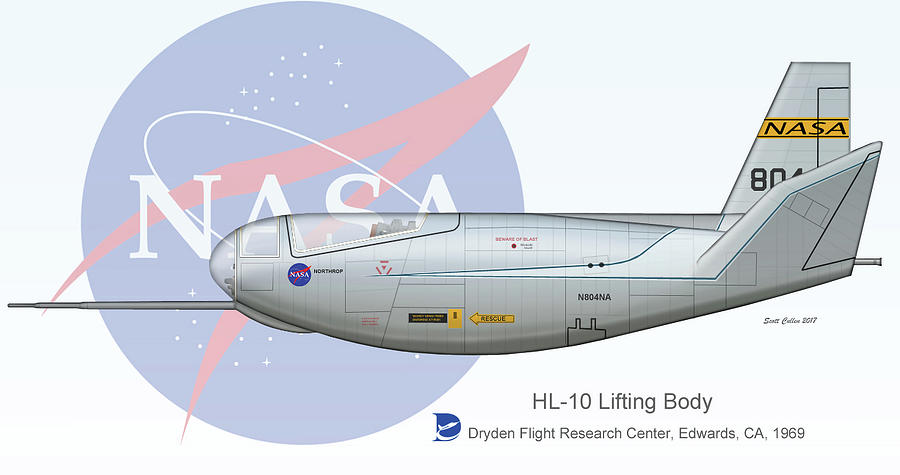 HL-10 Lifting Body Digital Art By Scott Cullen - Fine Art America