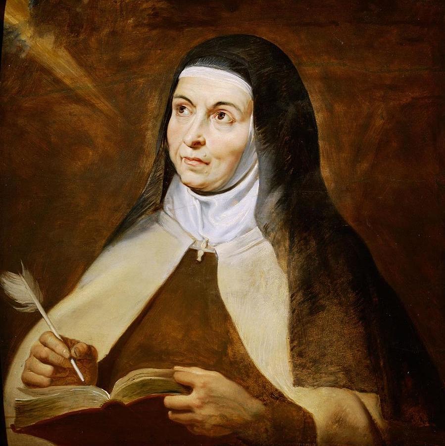 Hl Therese von Avila Teresa of Avila 1515-1582 Painting by Peter Paul