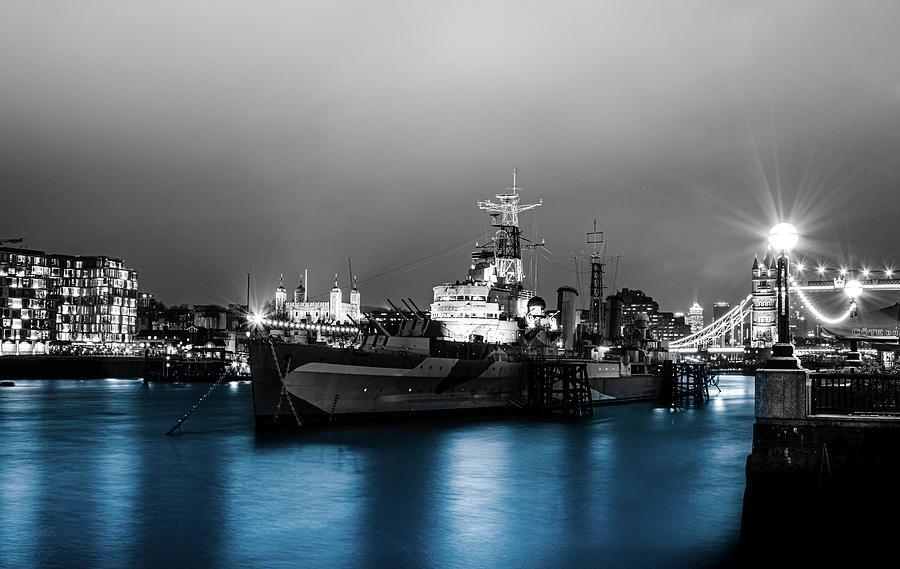 HMS Belfast Ship London Photograph by Angela Carrion Photography