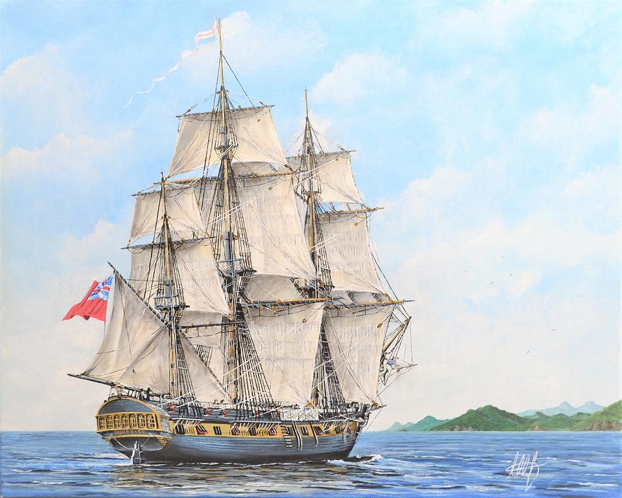 HMS Surprise Painting by Graham M'turfersee Fine Art America