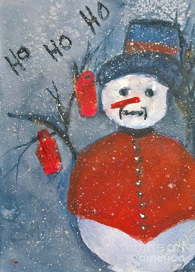 Ho Ho Ho Snowman Painting