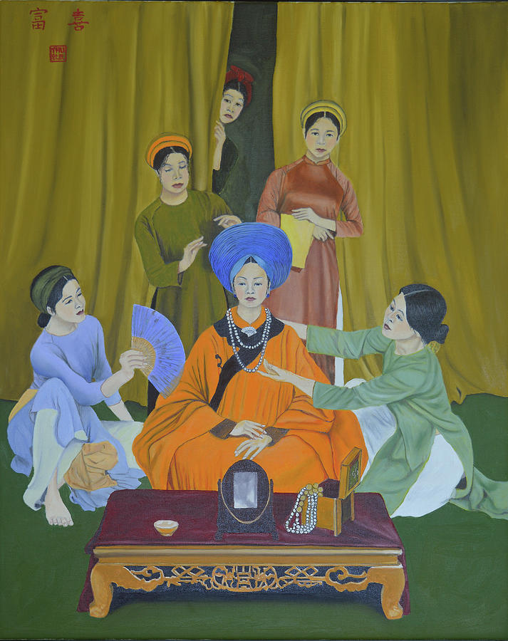 Hoang Hau Queen Painting by Thu Nguyen