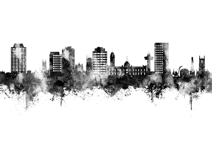 Hobart Australia Skyline #33 Digital Art by Michael Tompsett - Fine Art ...