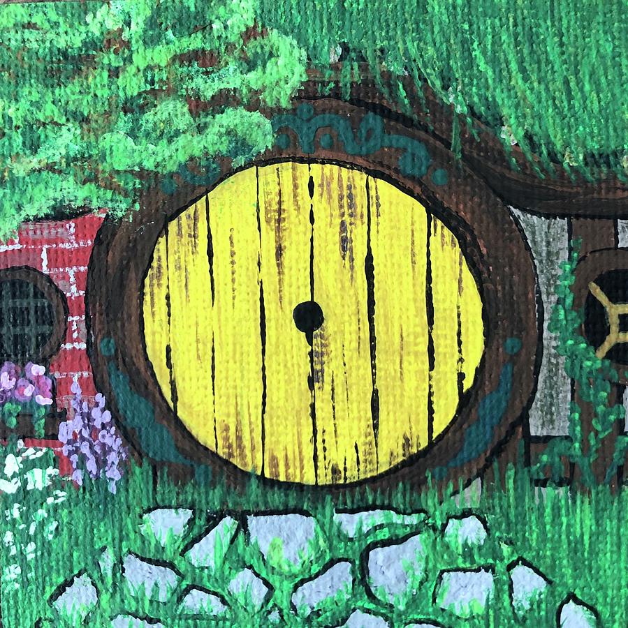 Hobbit Hole Painting by Kaitlin Cunningham | Fine Art America