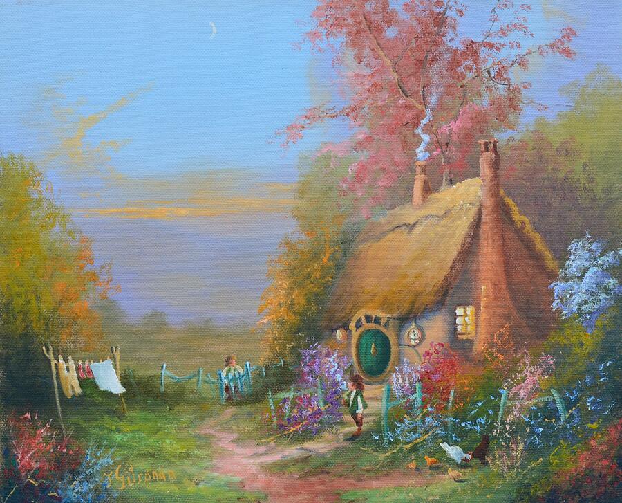 Wizard Painting - Hobbiton by Joe Gilronan