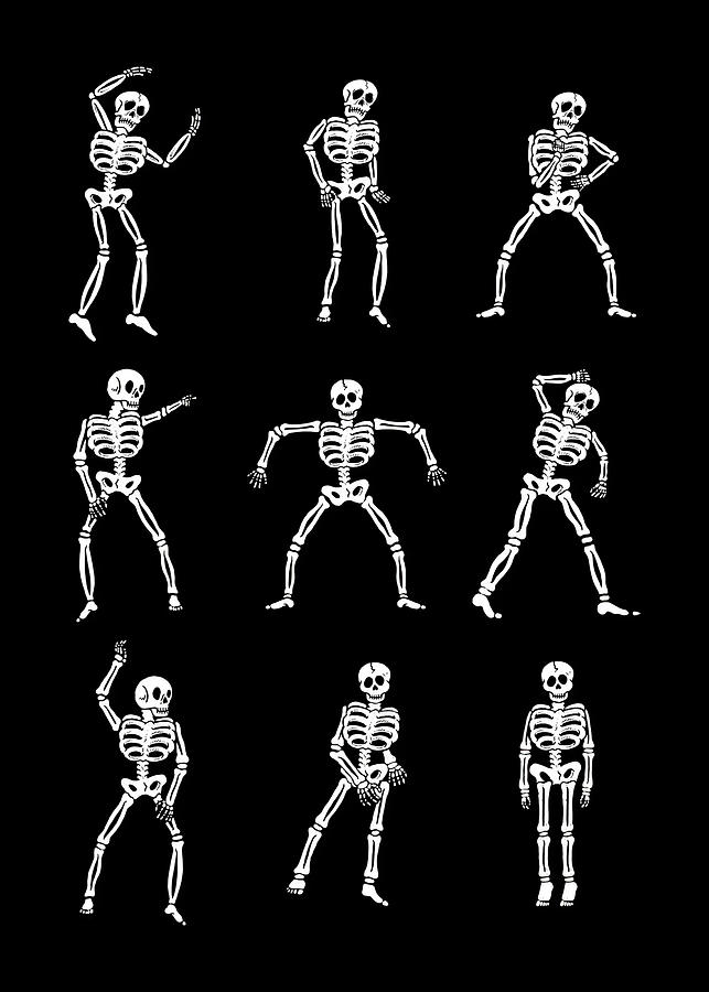 Hobby Dancing Skeleton Dancing Digital Art by Towery Hill - Pixels