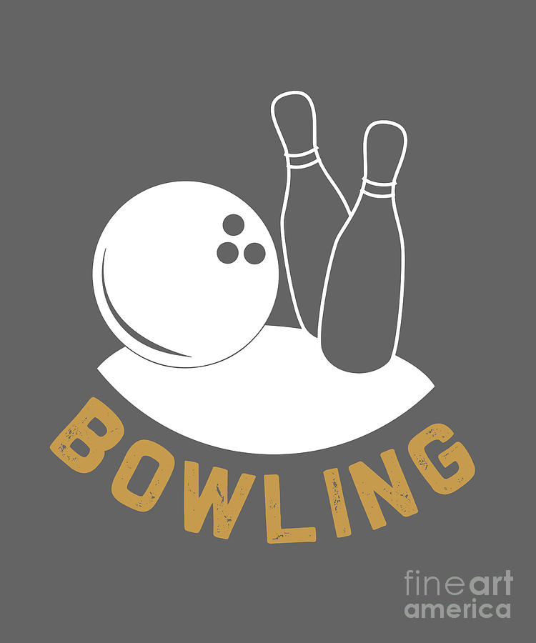 Hobby Digital Art - Hobby Gift Bowling by Jeff Creation