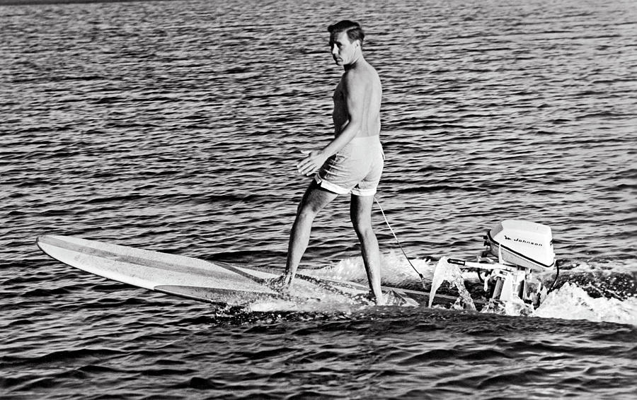 Hobie Alter Surfboard Motor Photograph by Underwood Archives