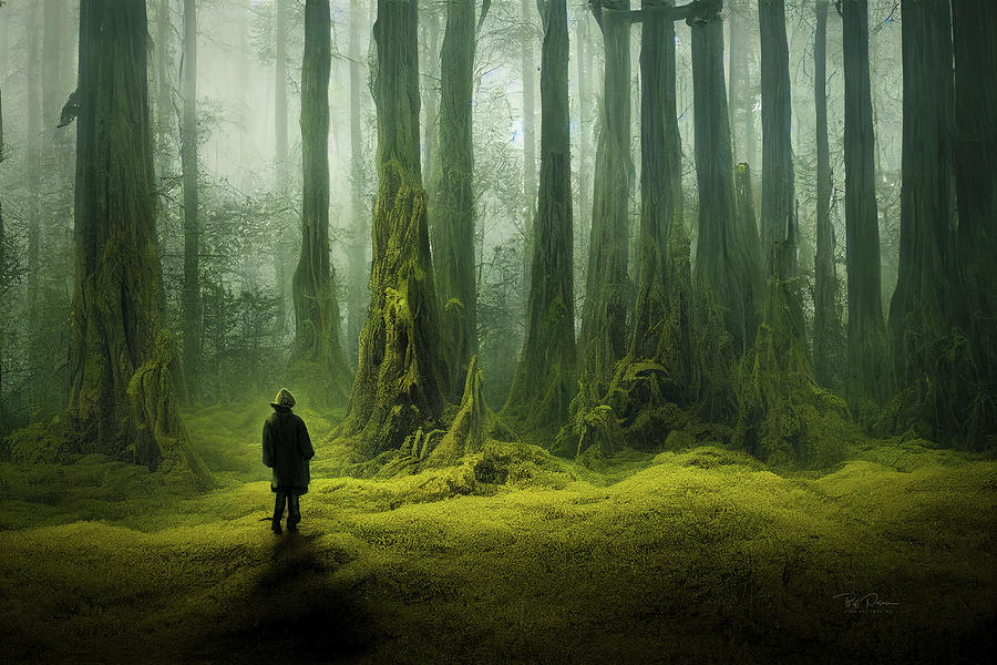 Hobbit Forest Digital Art by Bill Posner