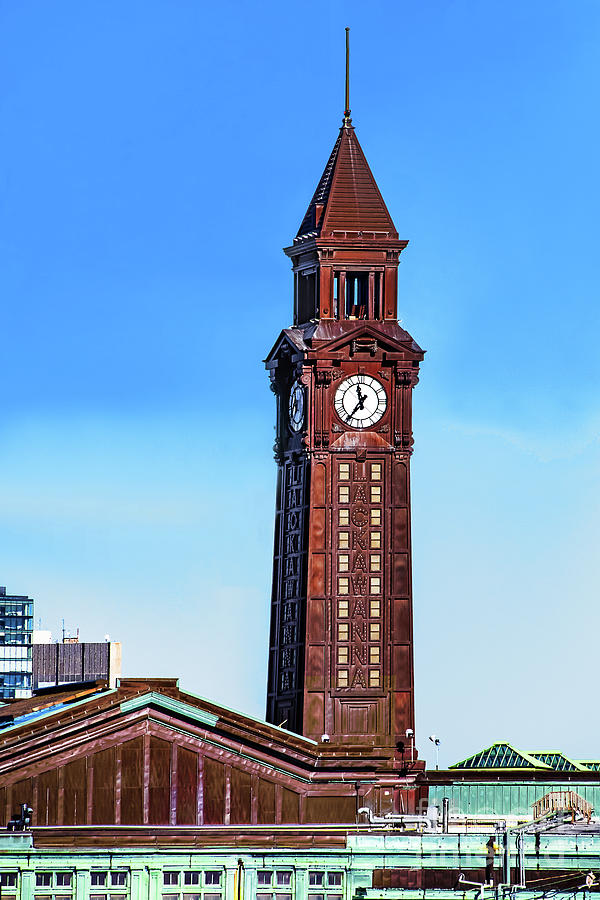 Hoboken Terminal Clock Tower NJ Photograph by Regina Geoghan - Fine Art