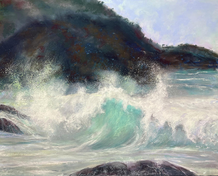 Hobuck Beach Breakers Painting by Karen O'Brien - Fine Art America