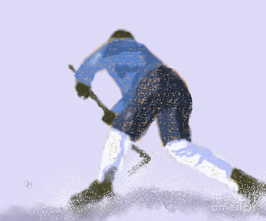 Hockey Digital Art by Arlene Babad