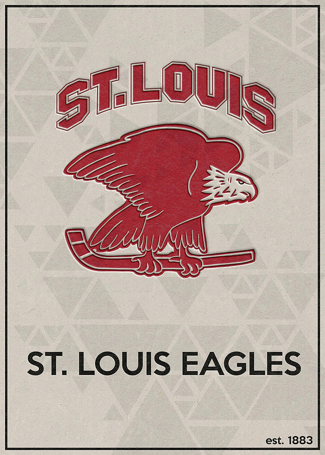 Hockey Fanart St. Louis Eagles Drawing by Leith Huber Fine Art America