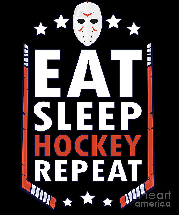 Eat Sleep Hockey Repeat T-shirt Funny Hockey Shirts Hockey 