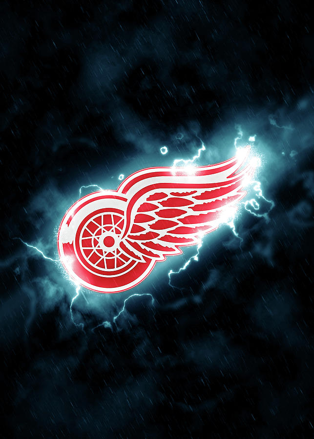 Hockey Hockey Detroit Red Wings Art Drawing by Leith Huber | Fine Art ...