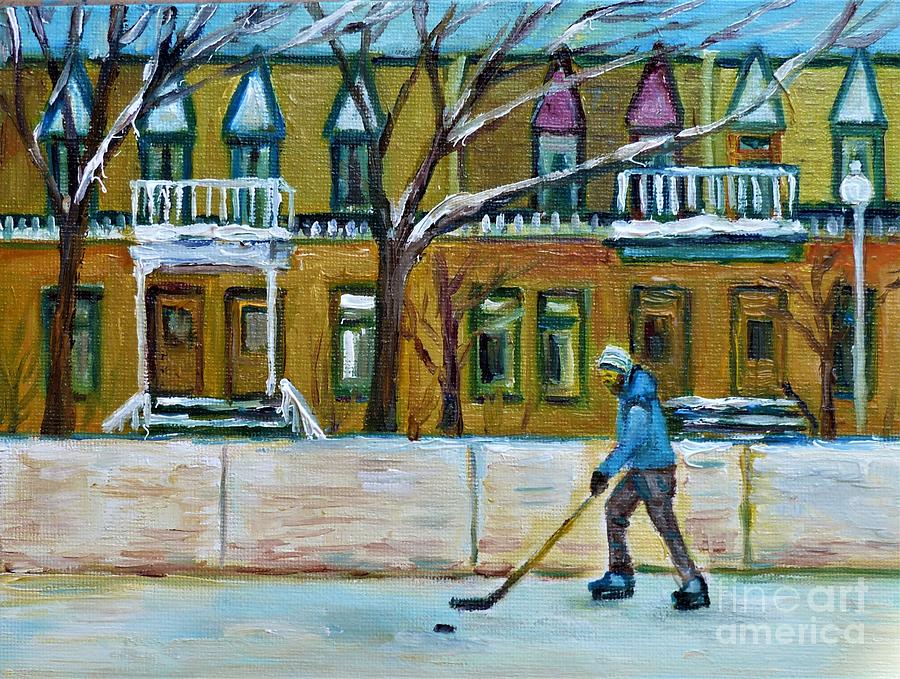Hockey Practice Staynor Park Painting by Grace Venditti