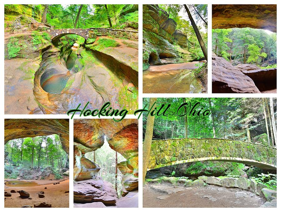 Hocking Hill Ohio Collage Photograph by Lisa Wooten