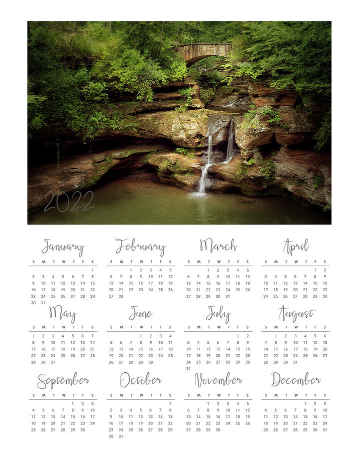 Hocking Hills Calendar 2022 Photograph by Rosette Doyle