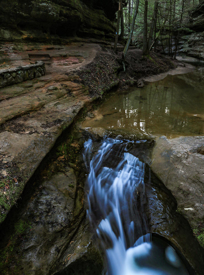 Hocking Hills Morning Waterfall Photograph by Dan Sproul