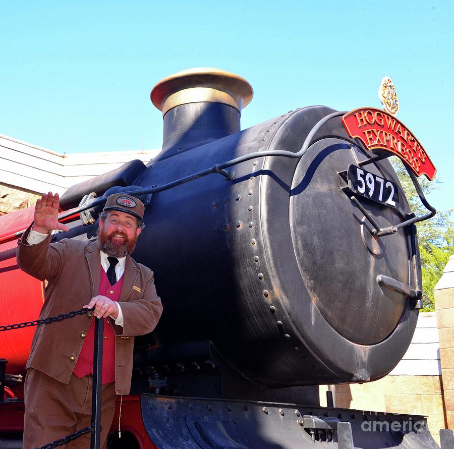 Hogwarts Express And Conductor Photograph