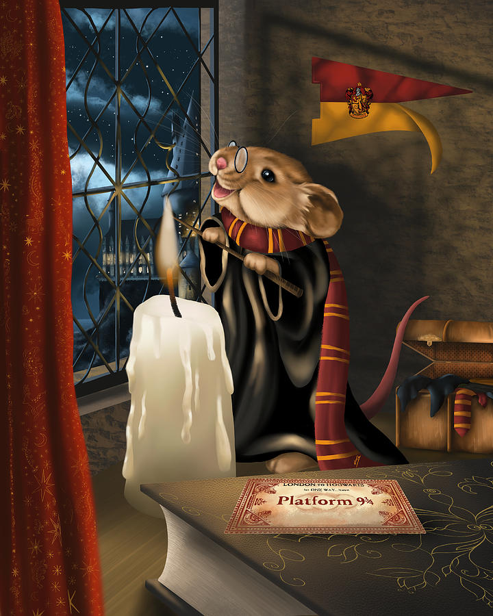 Hogwarts is my home Painting by Veronica Minozzi