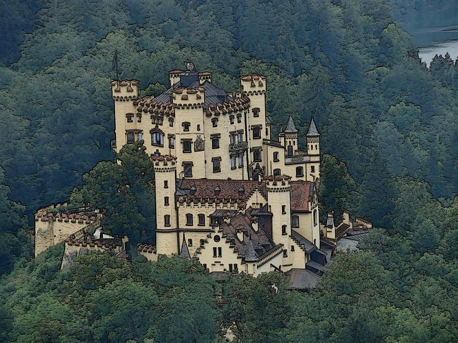 Castle Photograph - Hohenschwangau Castle by Zinvolle Art