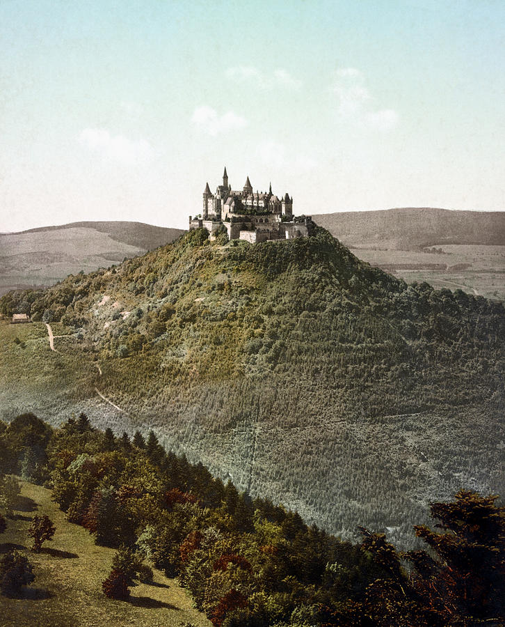 Hohenzollern Castle - Germany - Circa 1890 Photochrom Photograph by War Is Hell Store