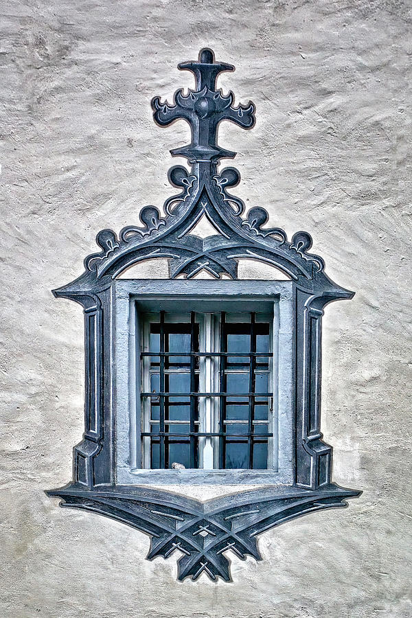 Architecture Photograph - Hohes Schloss Window by Marcia Colelli