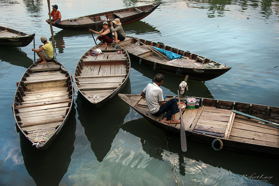 Hoi An Boaters Photograph