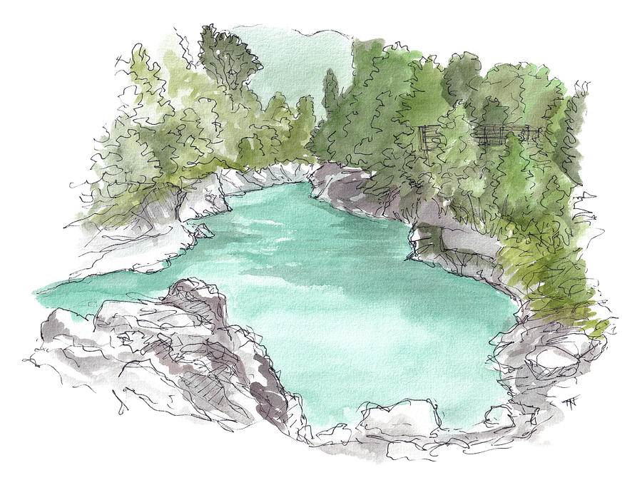 Hokitika Gorge Painting by Tom Napper