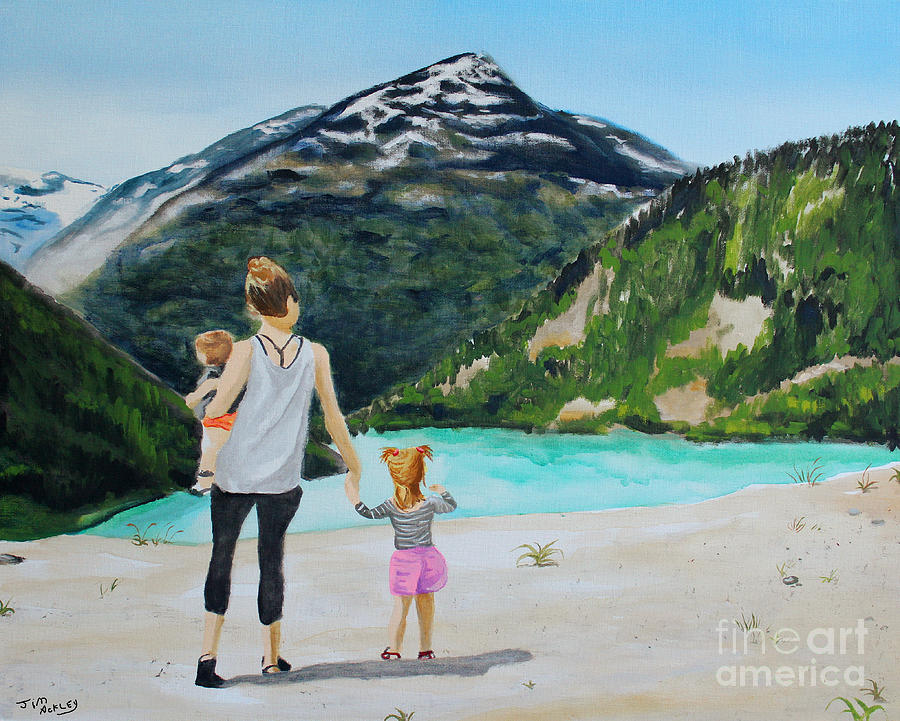 Hold Mommys Hand Painting by James Ackley