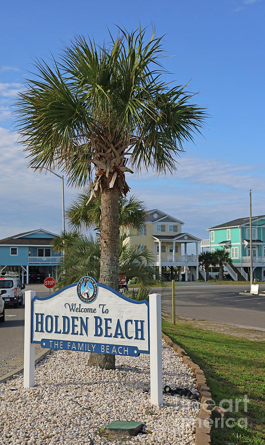 Holden Beach NC Sign  6172 Photograph by Jack Schultz